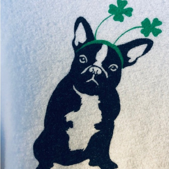 Saint Patricks Day Boston Terrier/ French bulldog sweater , Jane and Delancey - Picture 3 of 3